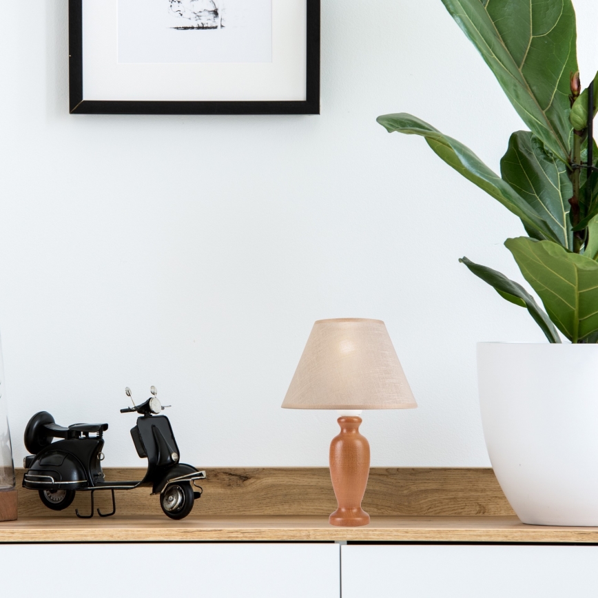 Stona lampa AMFORA 1xE27/60W/230V braon/bukva