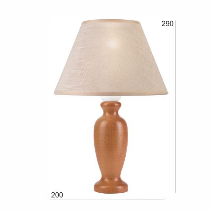 Stona lampa AMFORA 1xE27/60W/230V braon/bukva