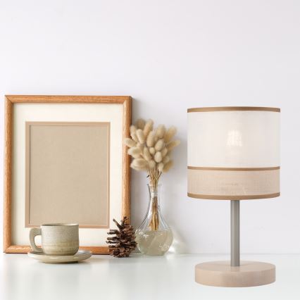 Stona lampa ANDREA 1xE27/60W/230V bukovina