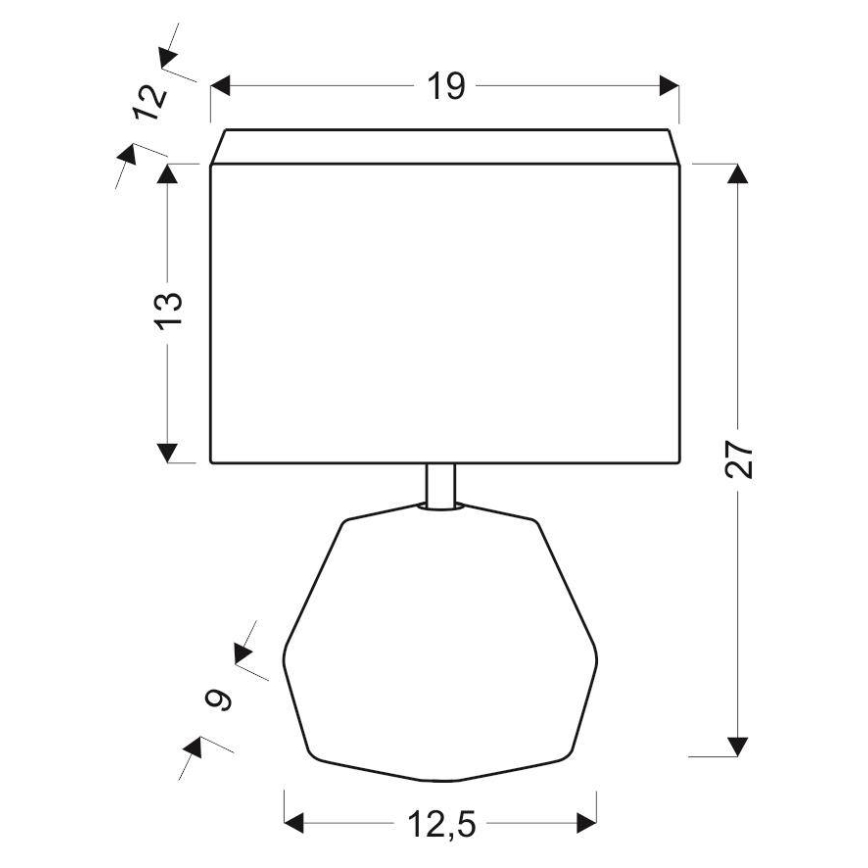 Stona lampa ANIMI 1xE14/40W/230V siva