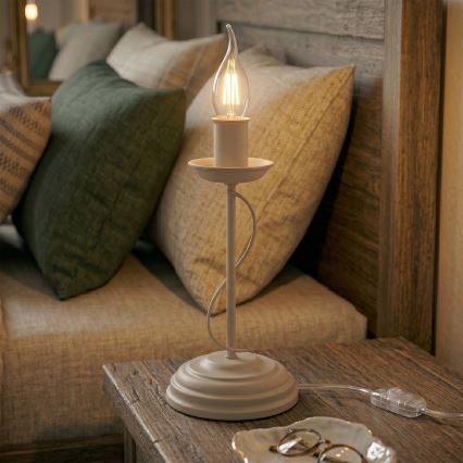 Stona lampa ANTON 1xE14/60W/230V bež