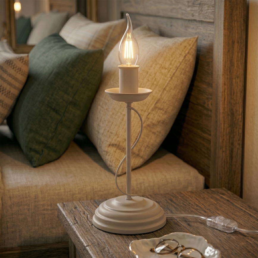 Stona lampa ANTON 1xE14/60W/230V bež