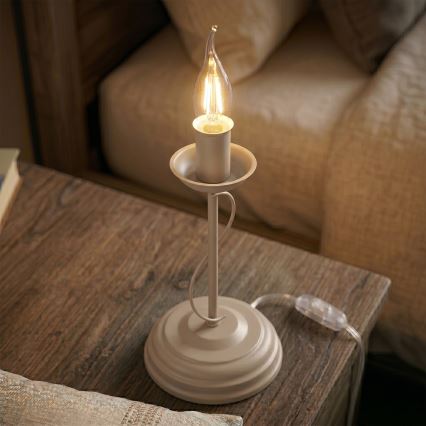 Stona lampa ANTON 1xE14/60W/230V bež