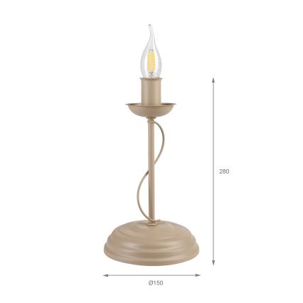 Stona lampa ANTON 1xE14/60W/230V bež