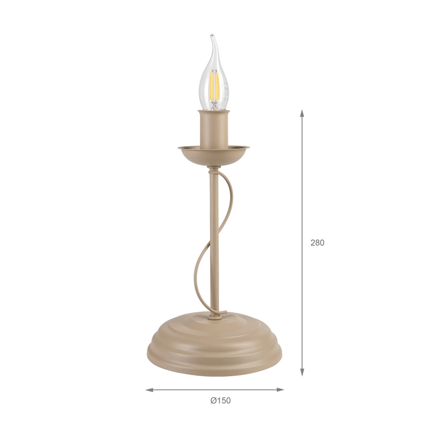 Stona lampa ANTON 1xE14/60W/230V bež