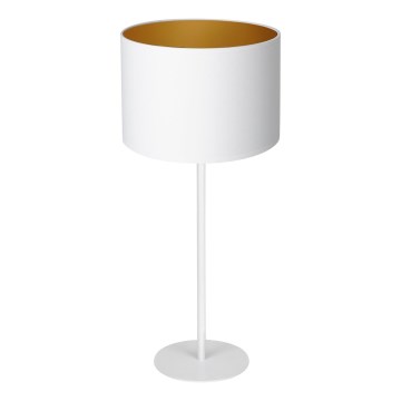 Stona lampa ARDEN 1x E27/60W/230V prečnik 25 cm bela/zlatna