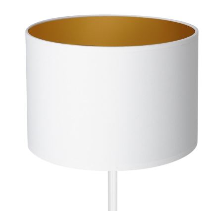 Stona lampa ARDEN 1x E27/60W/230V prečnik 25 cm bela/zlatna
