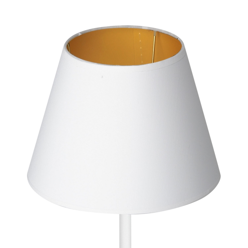 Stona lampa ARDEN 1xE27/60W/230V pr. 20 cm bela/zlatna