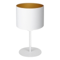 Stona lampa ARDEN 1xE27/60W/230V prečnik 18 cm bela/zlatna