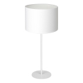 Stona lampa ARDEN 1xE27/60W/230V, prečnik 25 cm, bela