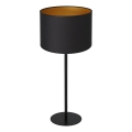 Stona lampa ARDEN 1xE27/60W/230V prečnik 25 cm crna/zlatna