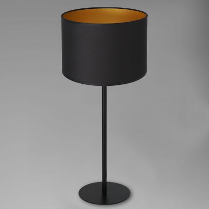Stona lampa ARDEN 1xE27/60W/230V prečnik 25 cm crna/zlatna