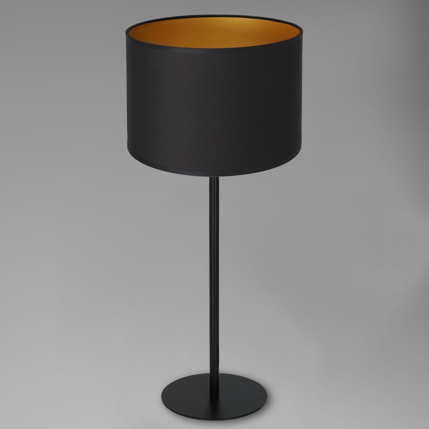 Stona lampa ARDEN 1xE27/60W/230V prečnik 25 cm crna/zlatna