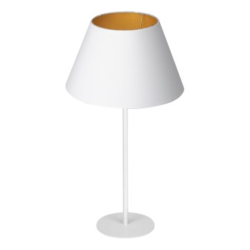 Stona lampa ARDEN 1xE27/60W/230V, prečnik 30 cm, bela/zlatna