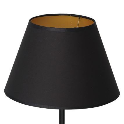 Stona lampa ARDEN 1xE27/60W/230V prečnik 30 cm crna/zlatna