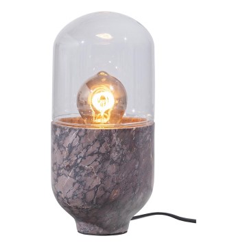 Stona lampa ASEL 1xE27/25W/230V mramorna siva/smeđa
