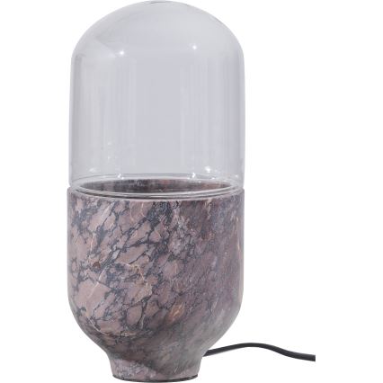 Stona lampa ASEL 1xE27/25W/230V mramorna siva/smeđa