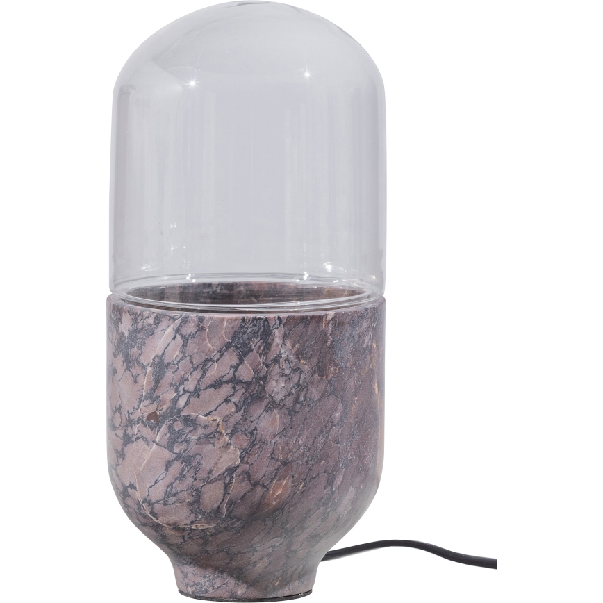 Stona lampa ASEL 1xE27/25W/230V mramorna siva/smeđa