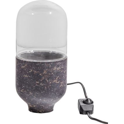 Stona lampa ASEL 1xE27/25W/230V mramorna siva/smeđa