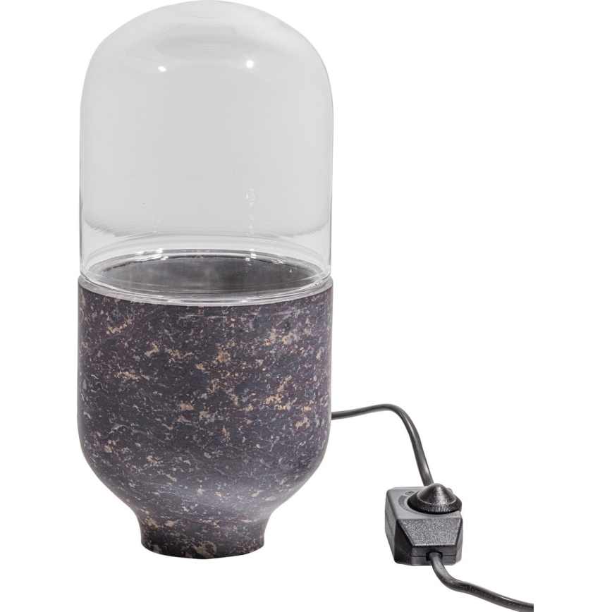 Stona lampa ASEL 1xE27/25W/230V mramorna siva/smeđa