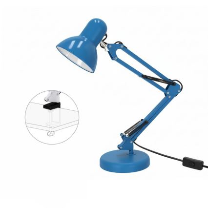 Stona lampa AURIQ 1xE27/60W/230V plava