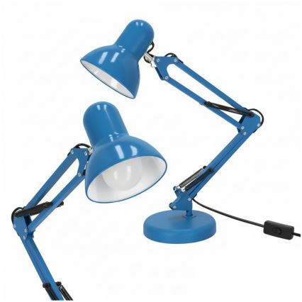 Stona lampa AURIQ 1xE27/60W/230V plava