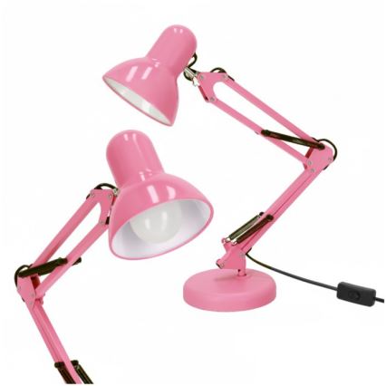 Stona lampa AURIQ 1xE27/60W/230V ružičasta
