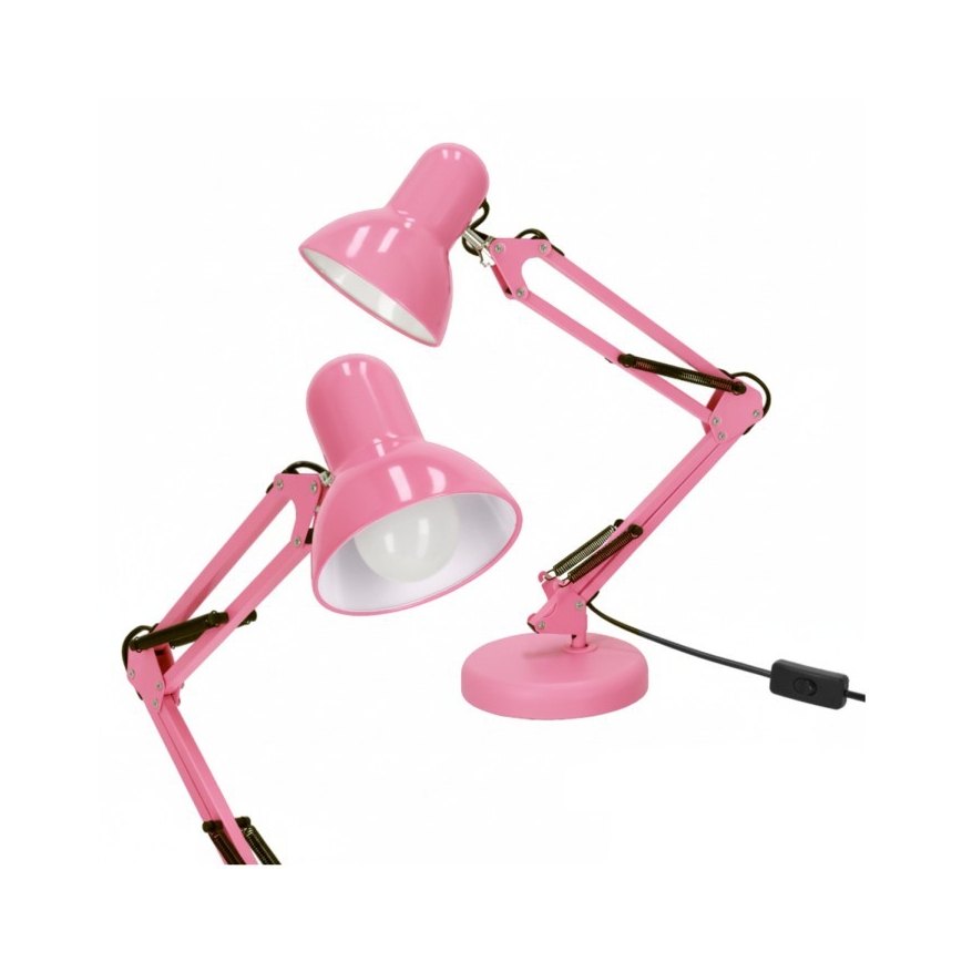 Stona lampa AURIQ 1xE27/60W/230V ružičasta