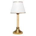 Stona lampa AYD 1xE27/40W/230V bela/zlatna