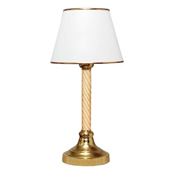 Stona lampa AYD 1xE27/40W/230V bela/zlatna