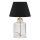 Stona lampa AYD 1xE27/40W/230V crna/prozirna