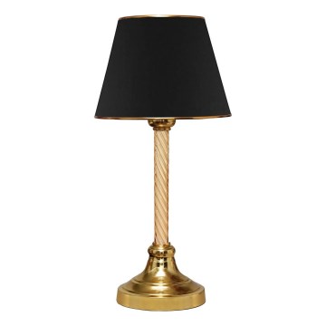 Stona lampa AYD 1xE27/40W/230V crna/zlatna