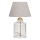 Stona lampa AYD 1xE27/40W/230V siva/prozirna
