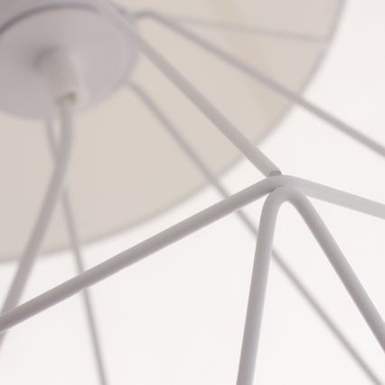 Stona lampa BASKET 1xE27/60W/230V bela