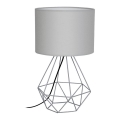 Stona lampa BASKET 1xE27/60W/230V siva