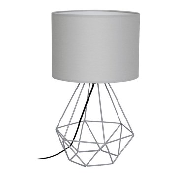 Stona lampa BASKET 1xE27/60W/230V siva