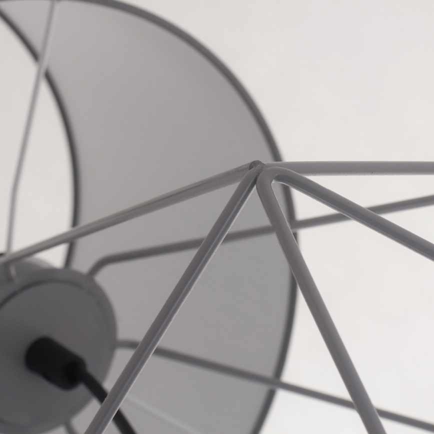 Stona lampa BASKET 1xE27/60W/230V siva