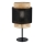 Stona lampa BOHO 1xE27/15W/230V crna/ratan
