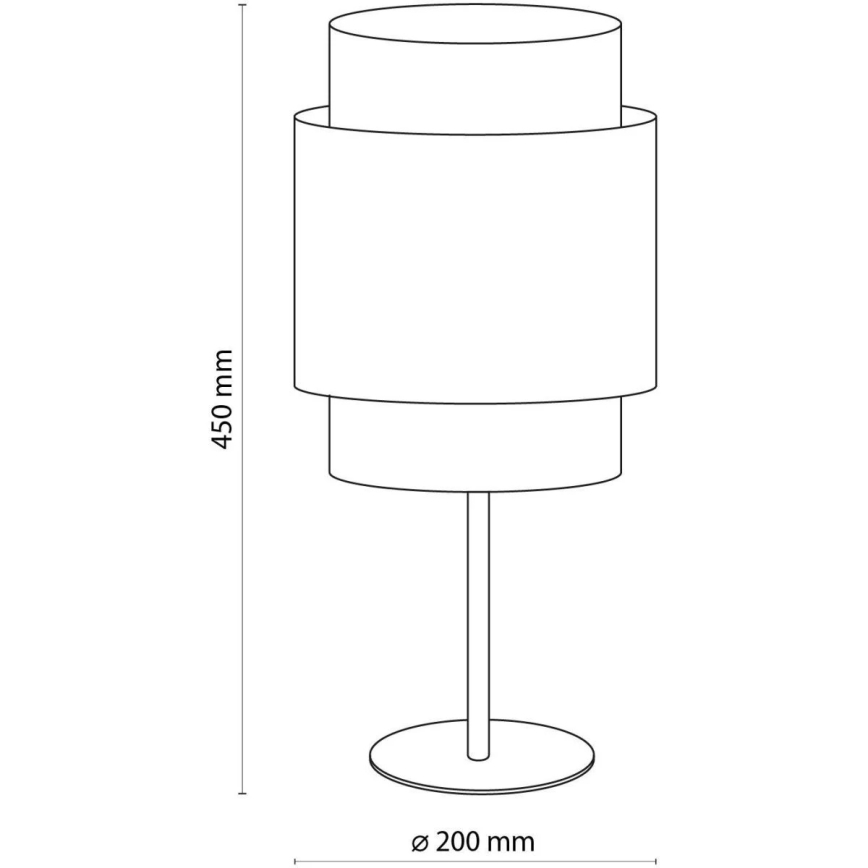 Stona lampa BOHO 1xE27/15W/230V crna/ratan