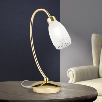 Stona lampa CARLA 1xG9/28W/230V zlatna