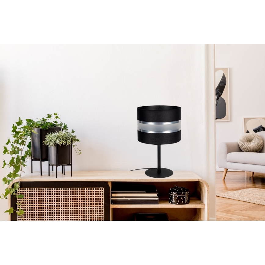 Stona lampa CORAL 1xE27/60W/230V crna