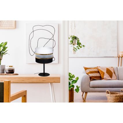 Stona lampa CORAL 1xE27/60W/230V crna