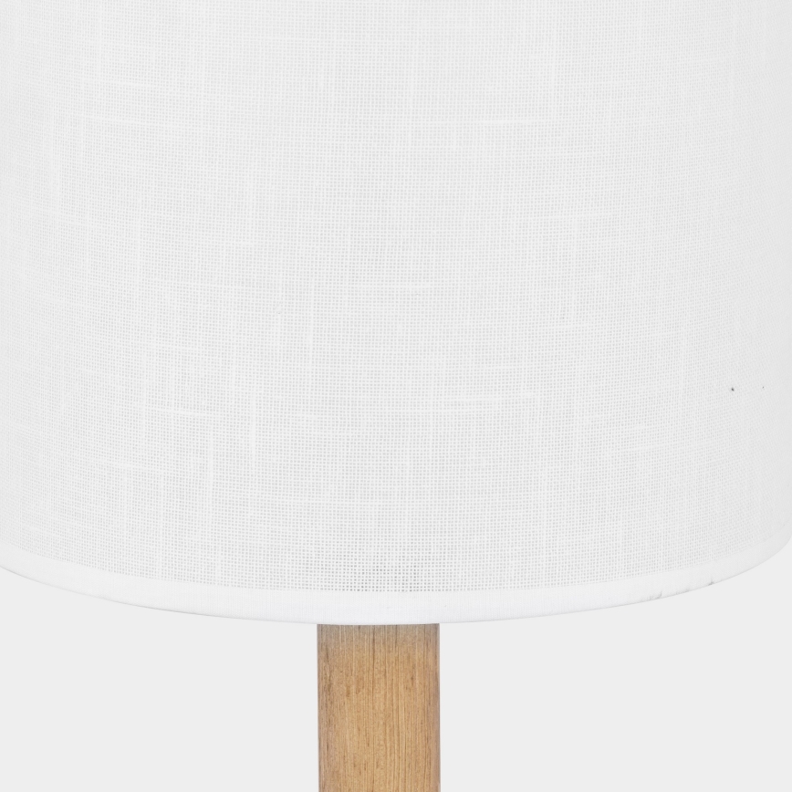 Stona lampa DEVA 1xE27/60W/230V bela/drvo