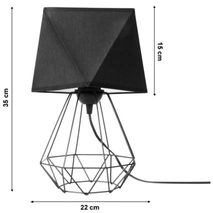 Stona lampa DIAMENT 1xE27/60W/230V