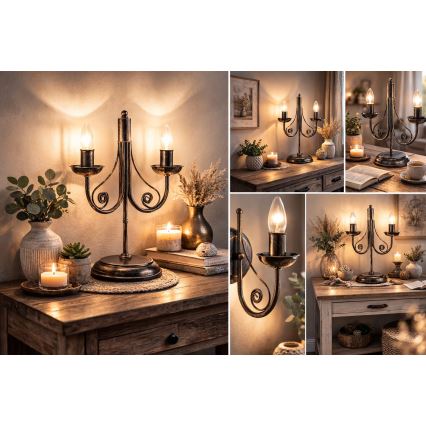 Stona lampa DONATO 2xE14/40W/230V