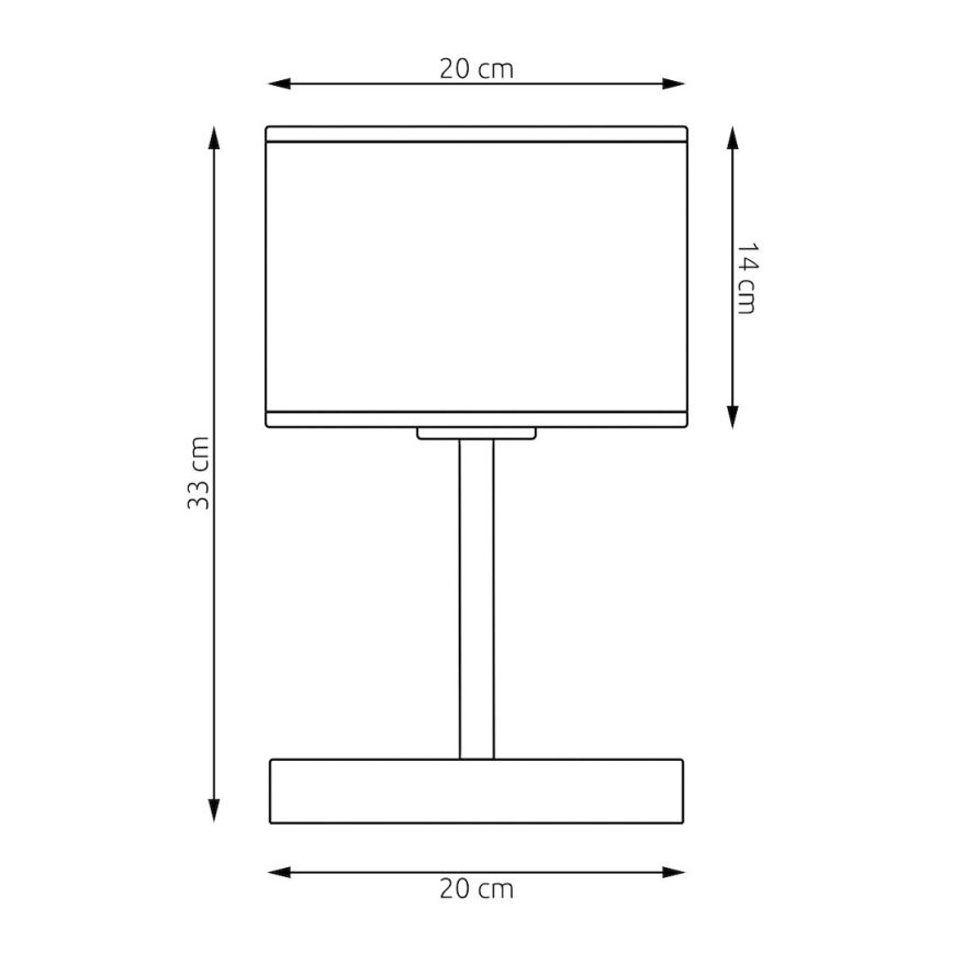 Stona lampa ECO 1xE27/15W/230V bež/ratan