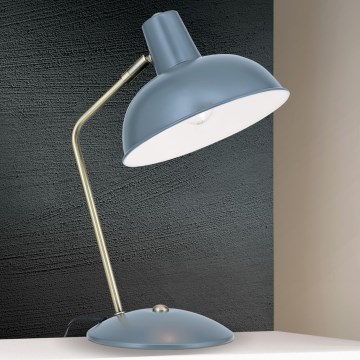 Stona lampa FEDRA 1xE14/40W/230V siva/mesing
