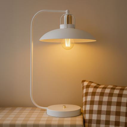 Stona lampa FELIX 1xE27/60W/230V bela