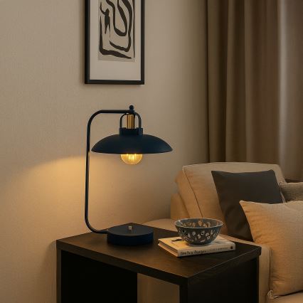Stona lampa FELIX 1xE27/60W/230V plava