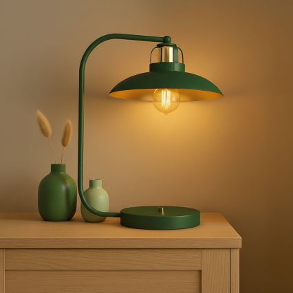 Stona lampa FELIX 1xE27/60W/230V zelena
